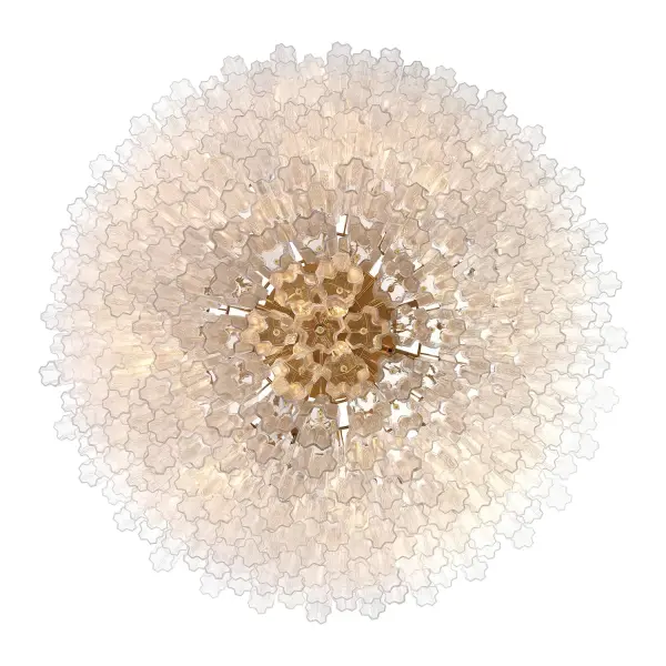 Addis 62" Chandelier in Polished Chrome with Autumn Glass - Image 16