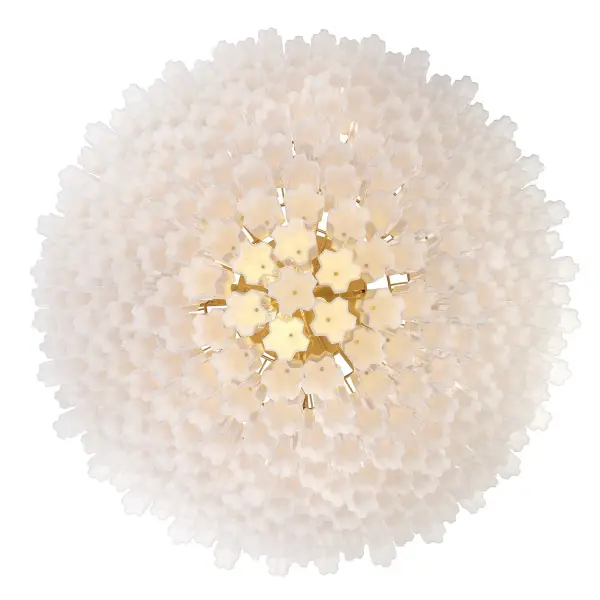 Addis 62" Chandelier in Polished Chrome with Autumn Glass - Image 28