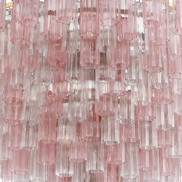 Addis 62" Chandelier in Polished Chrome with Autumn Glass - Image 5