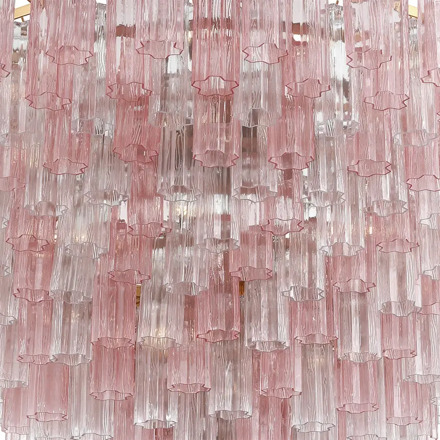 Addis 62" Chandelier in Polished Chrome with Autumn Glass - Image 5