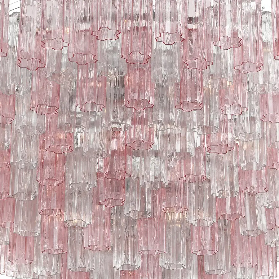 Addis 62" Chandelier in Polished Chrome with Autumn Glass - Image 42