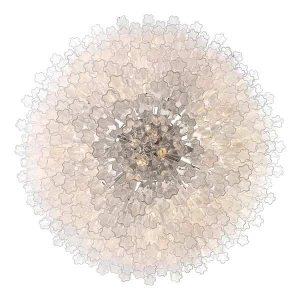 Addis 62" Chandelier in Polished Chrome with Autumn Glass - Image 53