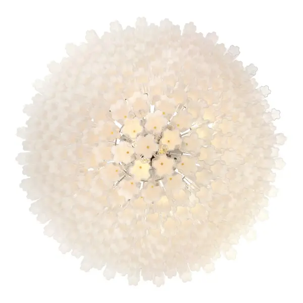 Addis 62" Chandelier in Polished Chrome with Autumn Glass - Image 65