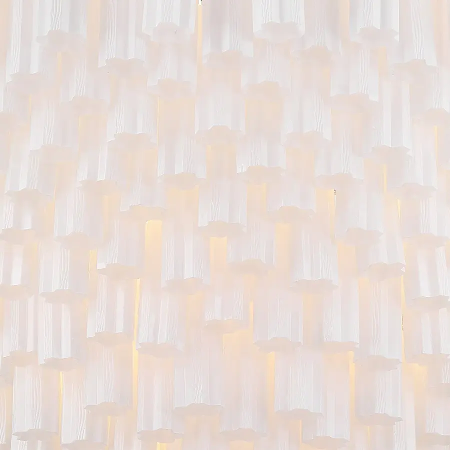 Addis 62" Chandelier in Polished Chrome with Autumn Glass - Image 66