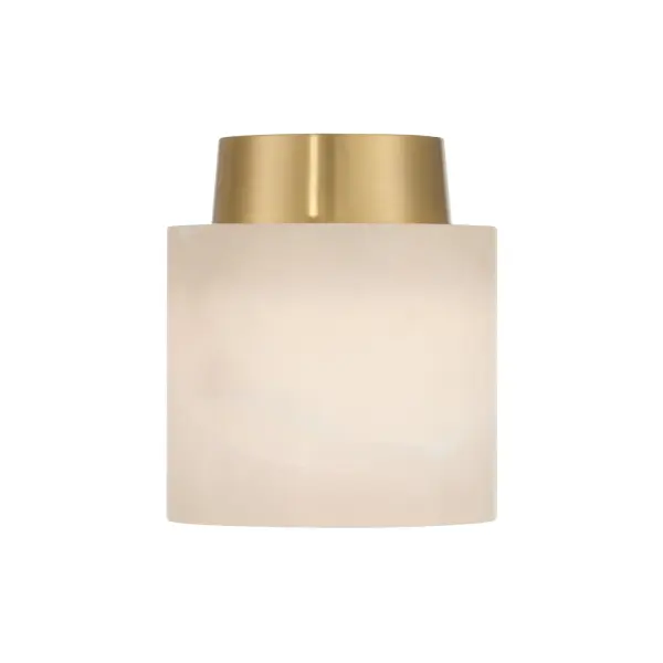 Acme 5.75" Semi Flush Mount in Aged Brass - Image 3