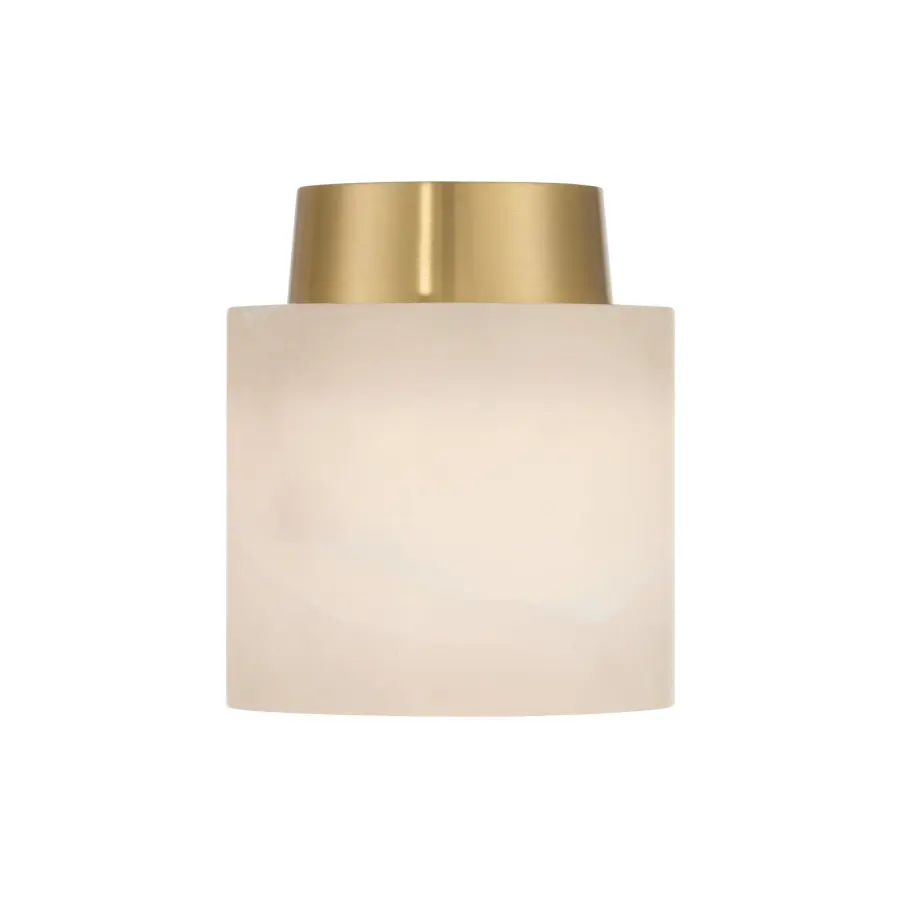 Acme 5.75" Semi Flush Mount in Aged Brass - Image 3