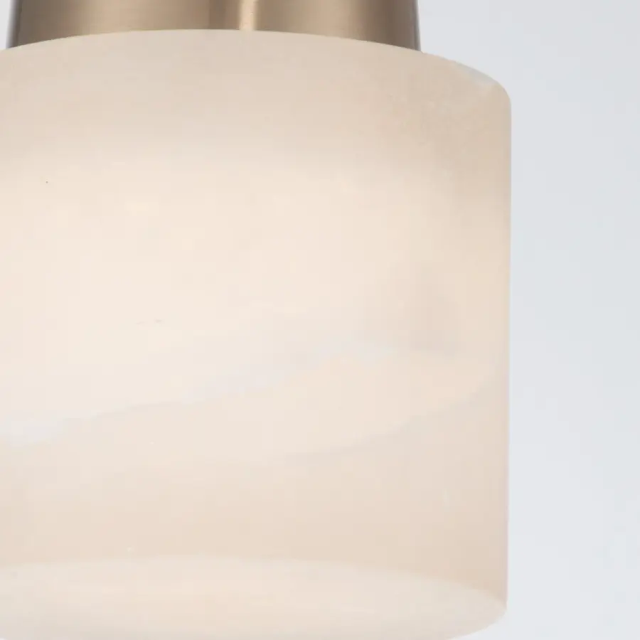 Acme 5.75" Semi Flush Mount in Aged Brass - Image 5