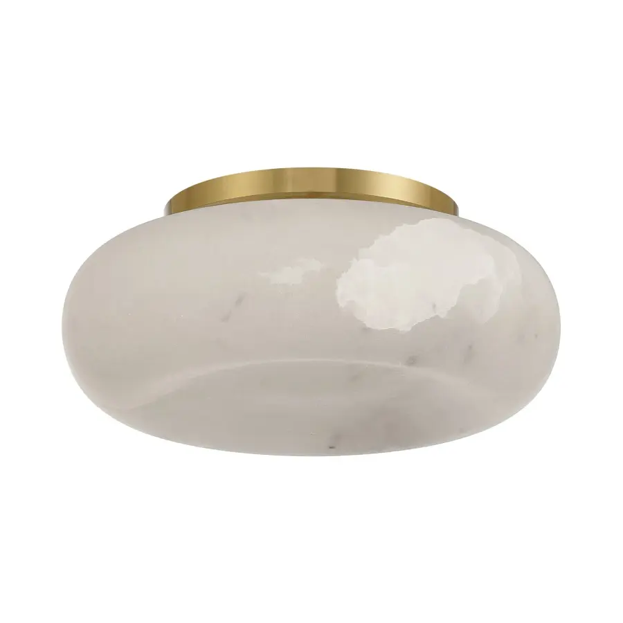 Acme 11.75" Integrated LED Flush Mount in Aged Brass - Image 2