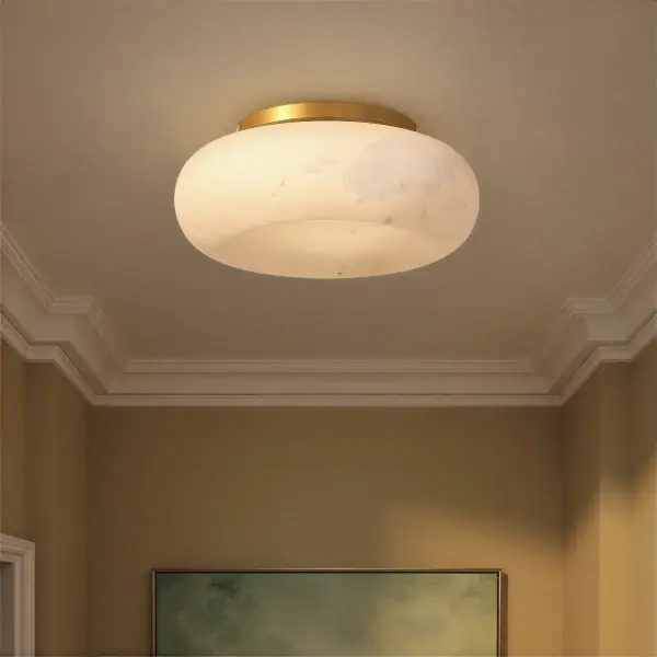 Acme 11.75" Integrated LED Flush Mount in Aged Brass - Image 6