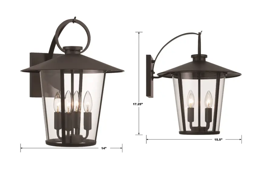 Andover 14" Outdoor Sconce - Image 5