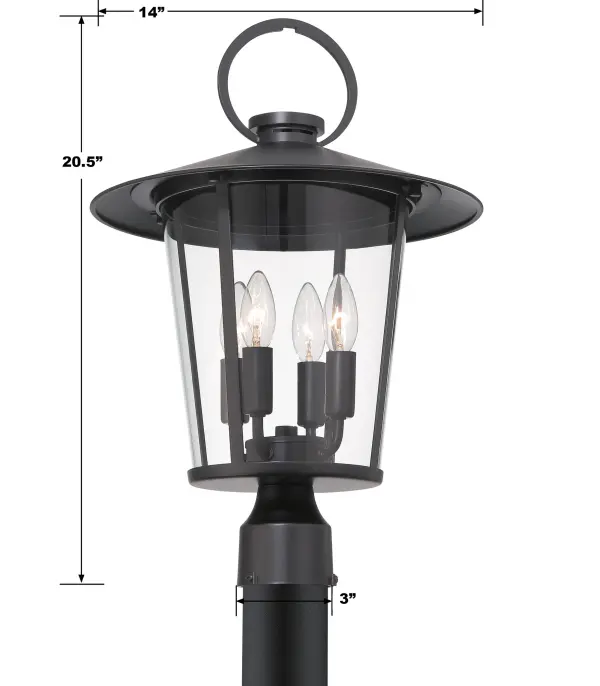 Andover 14" Outdoor Post Light - Image 5