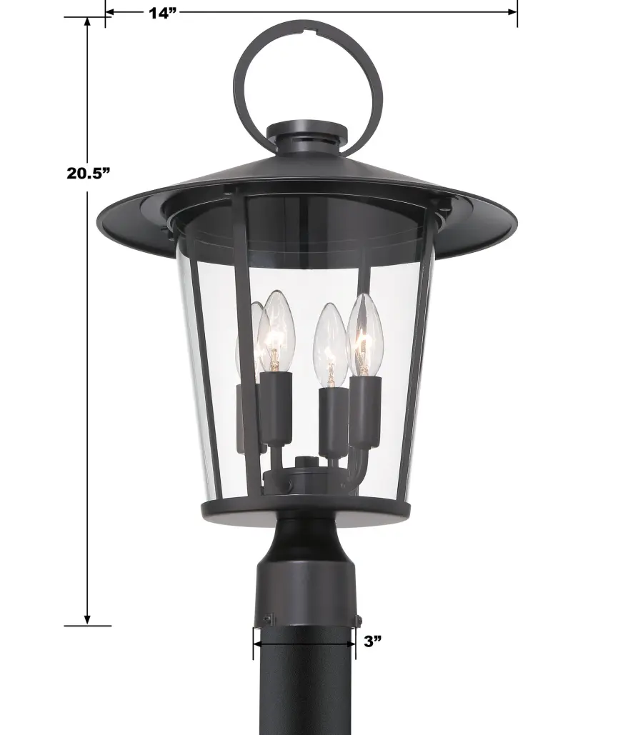 Andover 14" Outdoor Post Light - Image 5