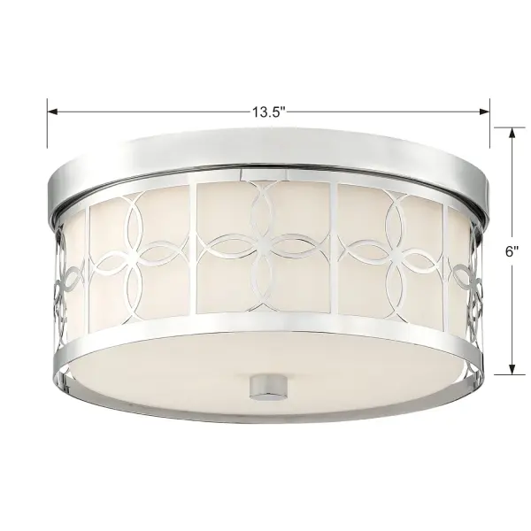 Anniversary 13.5" Flush Mount in Polished Nickel - Image 11