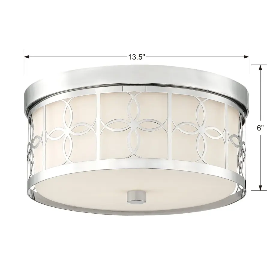 Anniversary 13.5" Flush Mount in Polished Nickel - Image 11