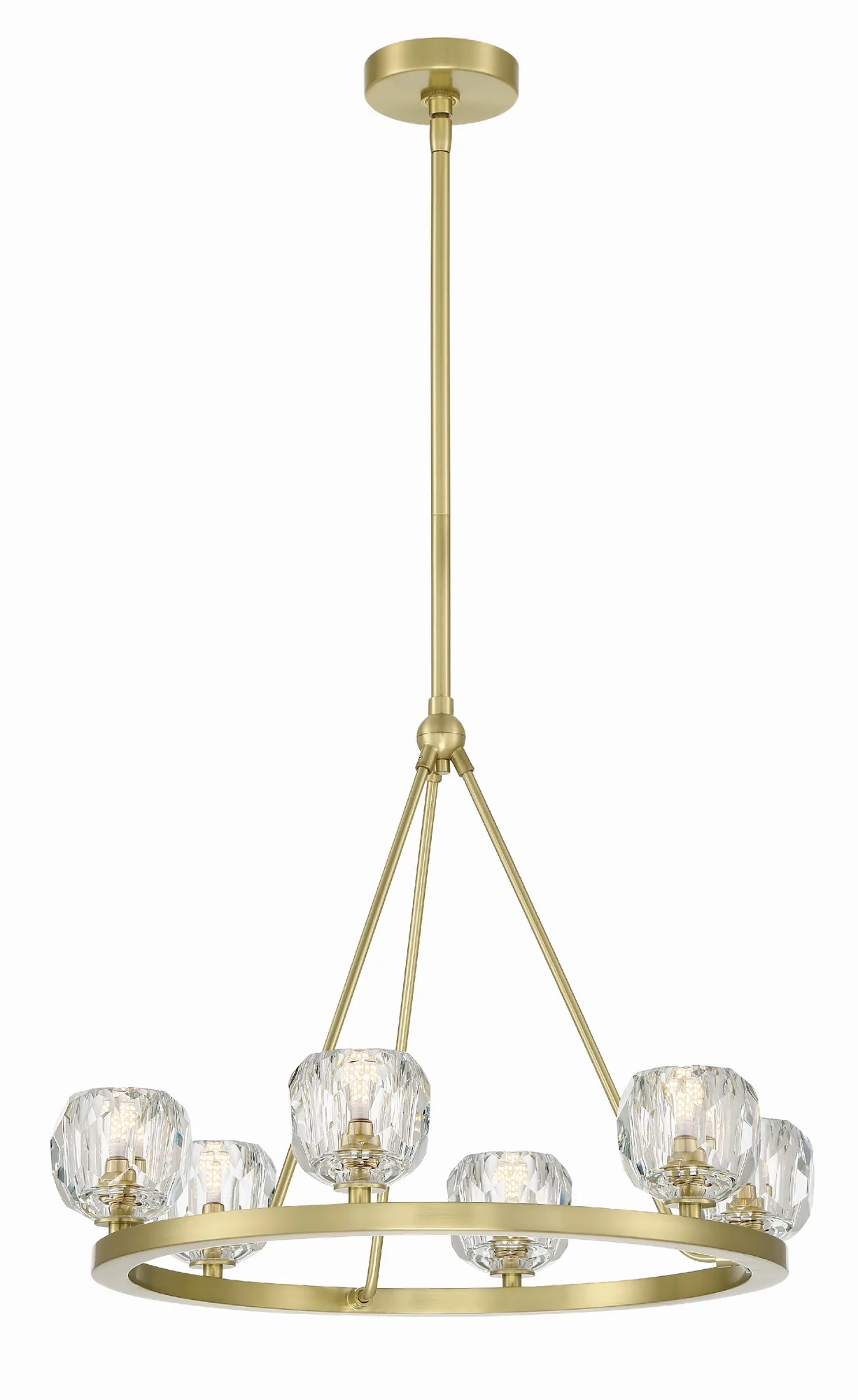 Aragon 24" LED Chandelier in Matte Black