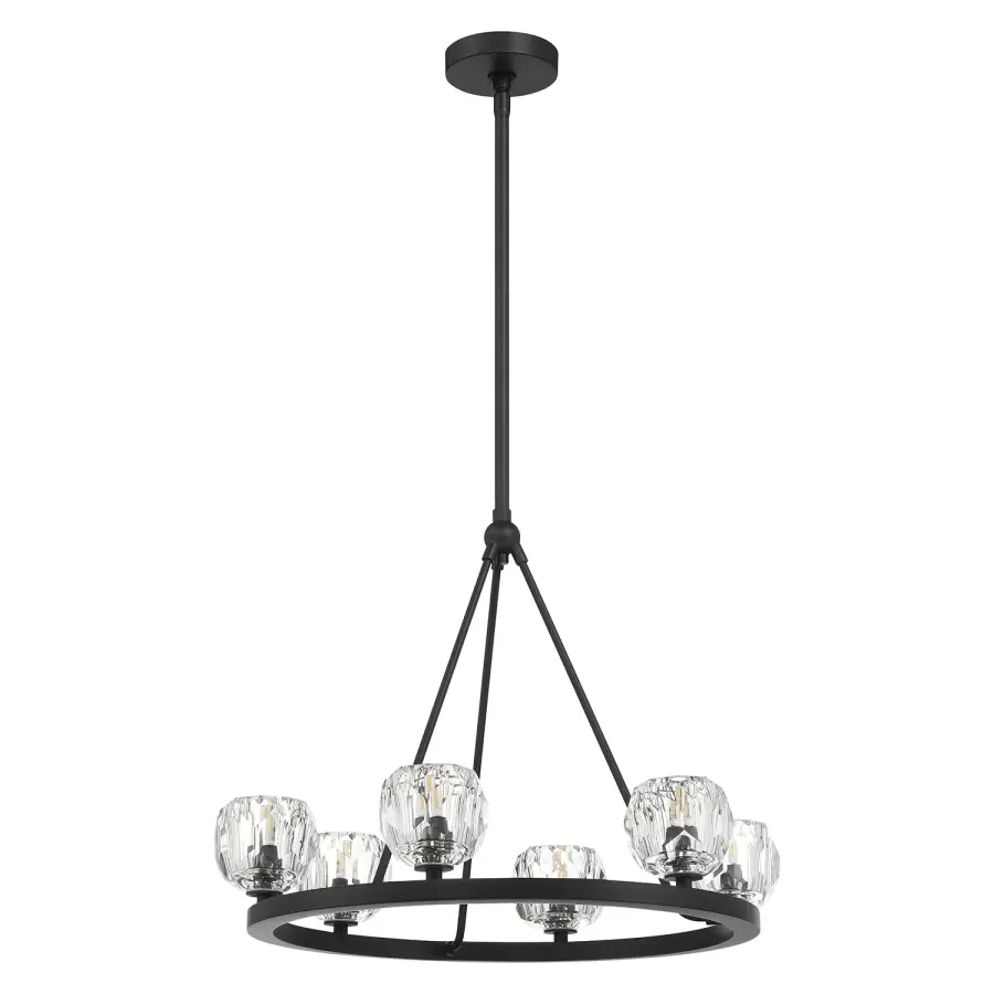 Aragon 24" LED Chandelier in Matte Black - Image 13