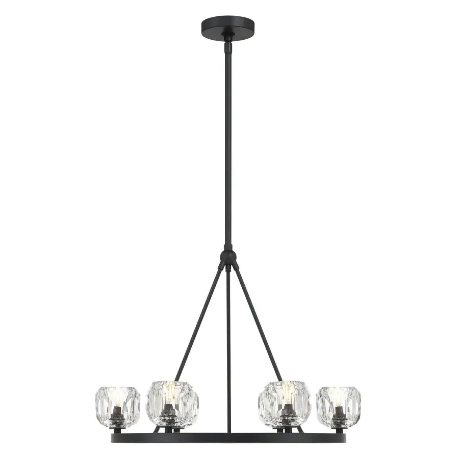 Aragon 24" LED Chandelier in Matte Black - Image 14