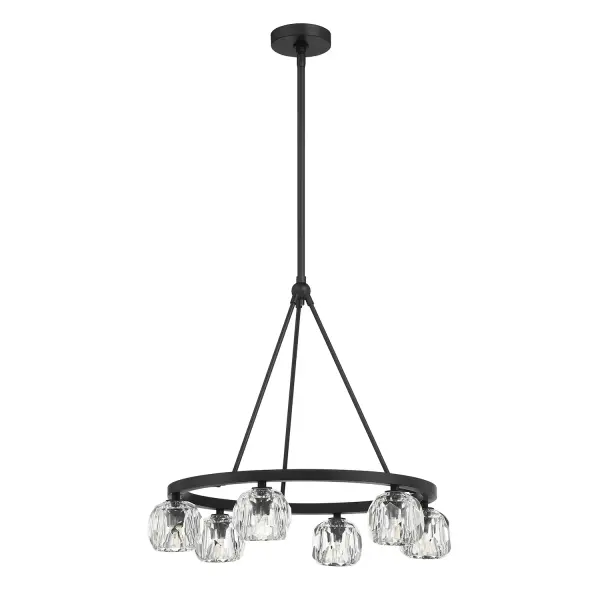 Aragon 24" LED Chandelier in Matte Black - Image 17