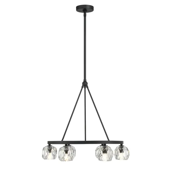 Aragon 24" LED Chandelier in Matte Black - Image 18