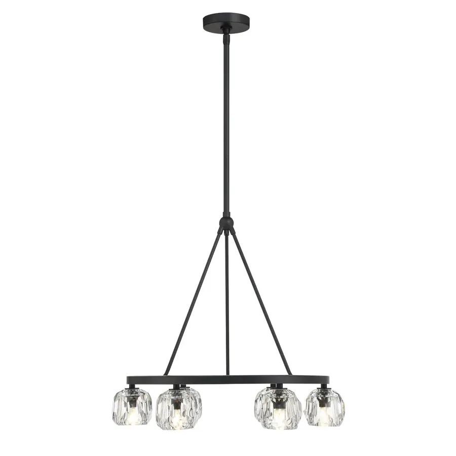 Aragon 24" LED Chandelier in Matte Black - Image 18