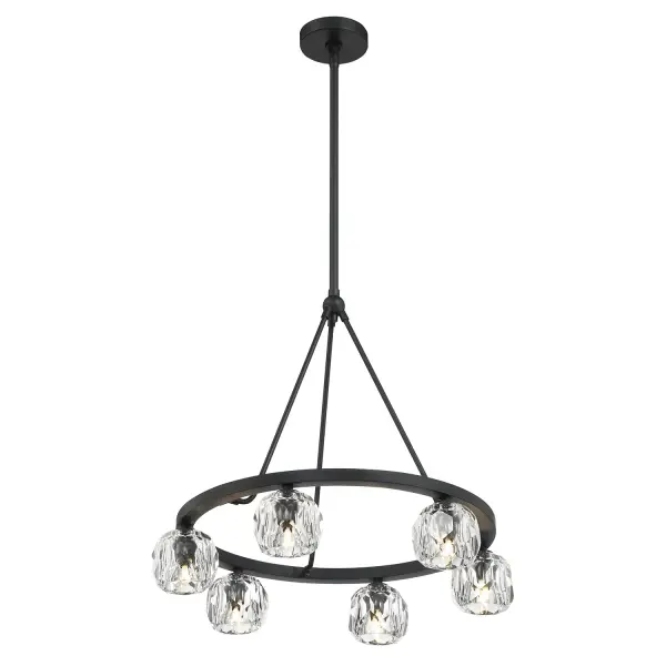 Aragon 24" LED Chandelier in Matte Black - Image 19