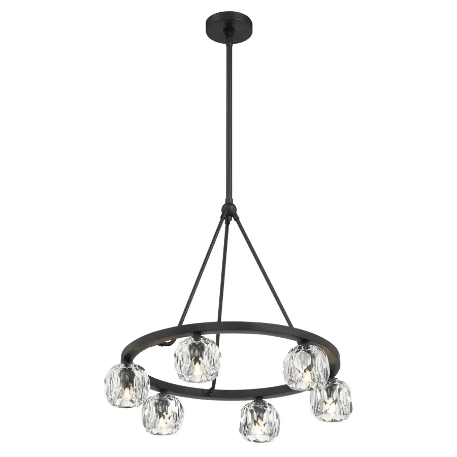Aragon 24" LED Chandelier in Matte Black - Image 19