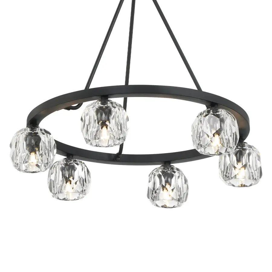 Aragon 24" LED Chandelier in Matte Black - Image 20