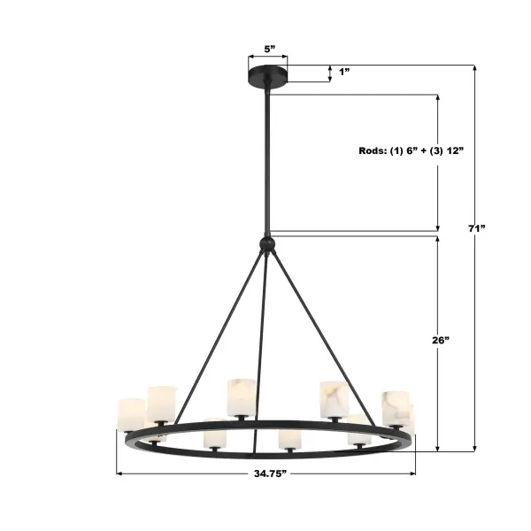 Stunning Industrial-Modern Statement Piece with Flexible Lighting - Image 13