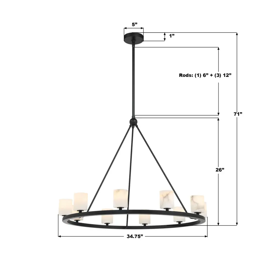 Stunning Industrial-Modern Statement Piece with Flexible Lighting - Image 13