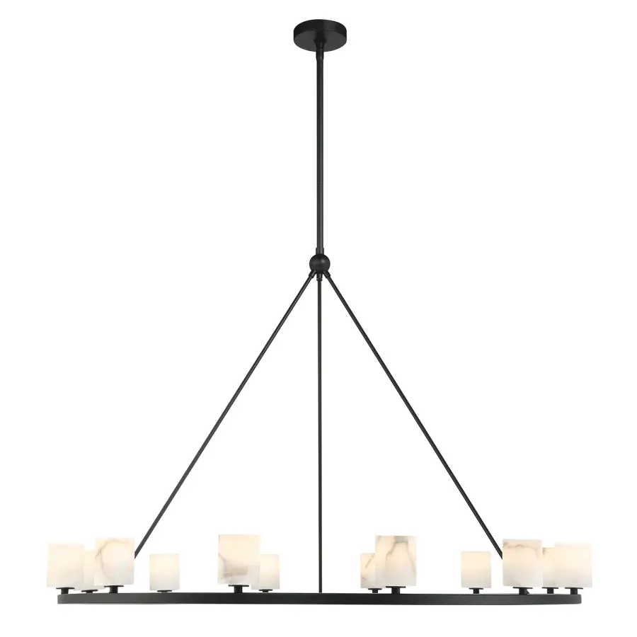Statement Linear Chandelier with Industrial-Modern Elegance - Image 11