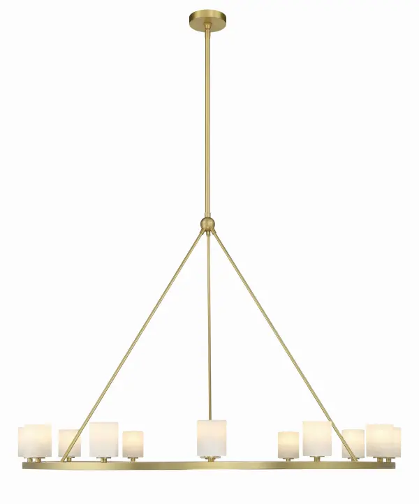 Statement Linear Chandelier with Industrial-Modern Elegance - Image 3