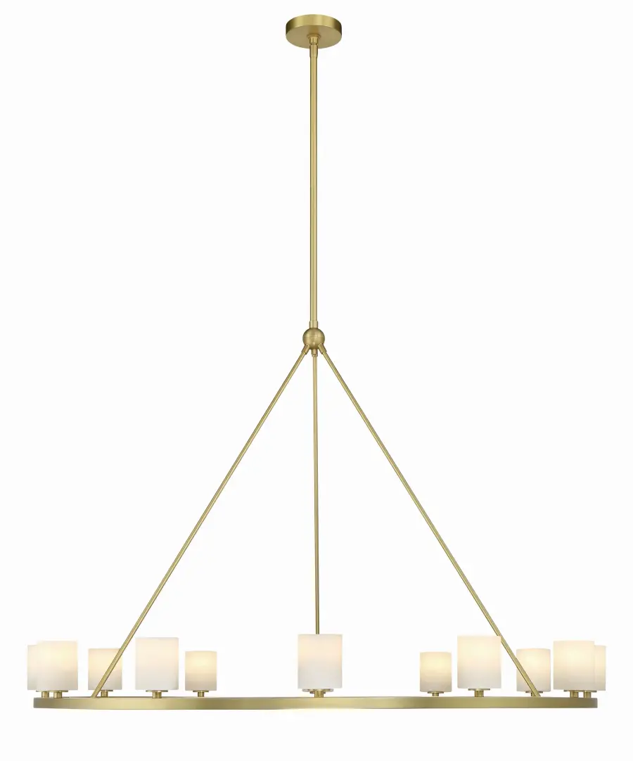 Statement Linear Chandelier with Industrial-Modern Elegance - Image 3