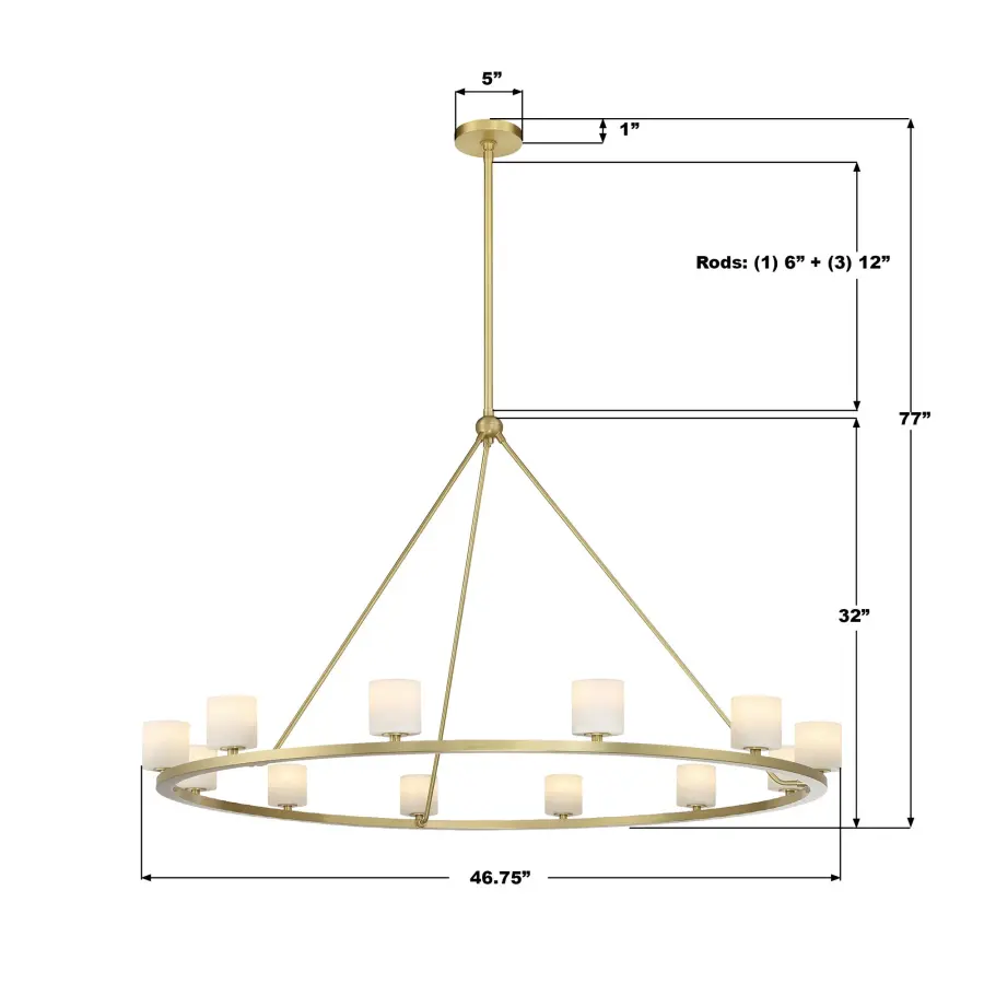 Statement Linear Chandelier with Industrial-Modern Elegance - Image 7