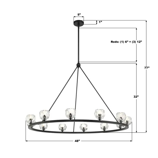 Aragon 48" LED Chandelier - Image 22