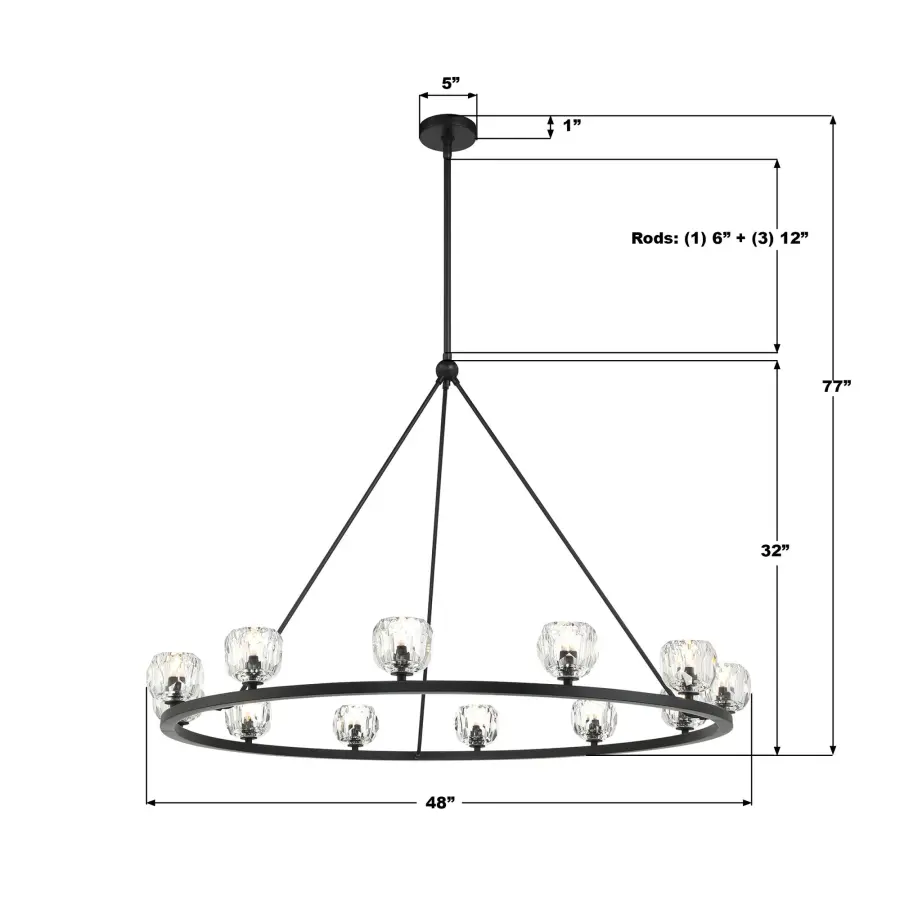 Aragon 48" LED Chandelier - Image 22