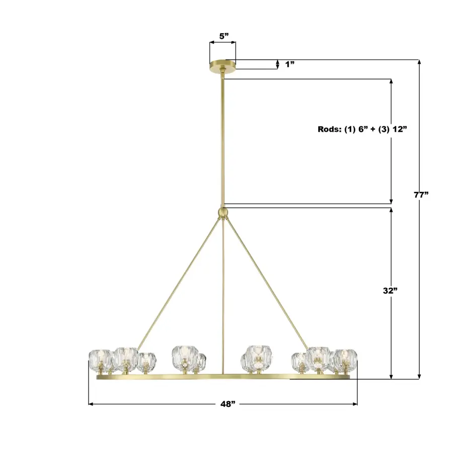 Aragon 48" LED Chandelier - Image 10