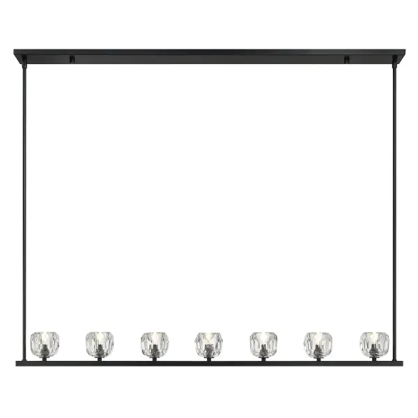 Stunning Industrial-Modern Linear Chandelier with Crystal Accents - Image 14