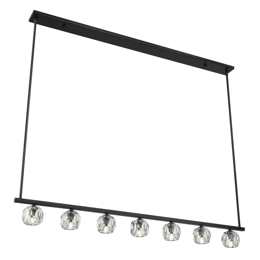 Stunning Industrial-Modern Linear Chandelier with Crystal Accents - Image 19