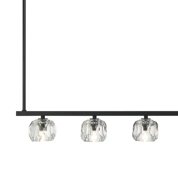 Stunning Industrial-Modern Linear Chandelier with Crystal Accents - Image 20