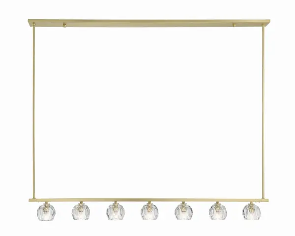 Stunning Industrial-Modern Linear Chandelier with Crystal Accents - Image 8