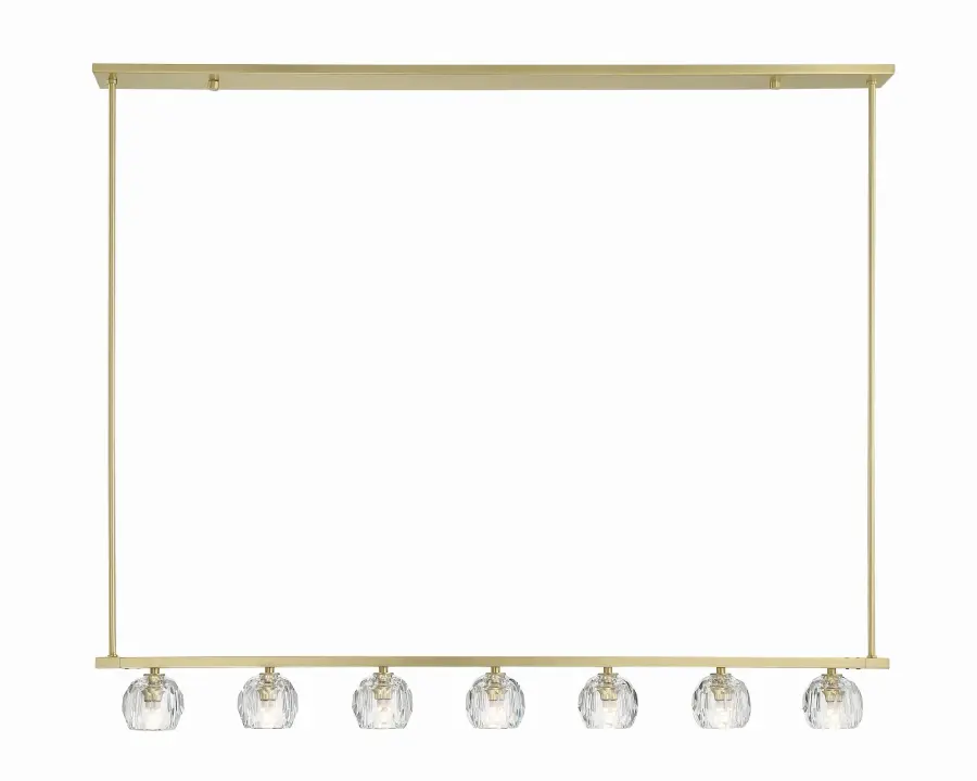 Stunning Industrial-Modern Linear Chandelier with Crystal Accents - Image 8