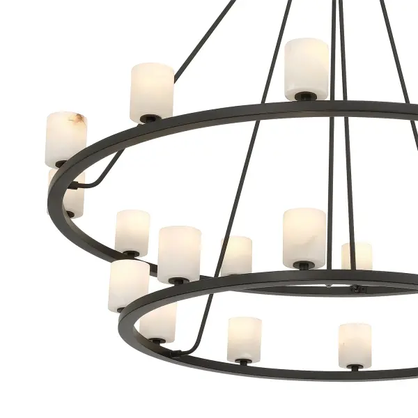 Statement-Making Industrial Modern Chandelier with Flexible Design - Image 13
