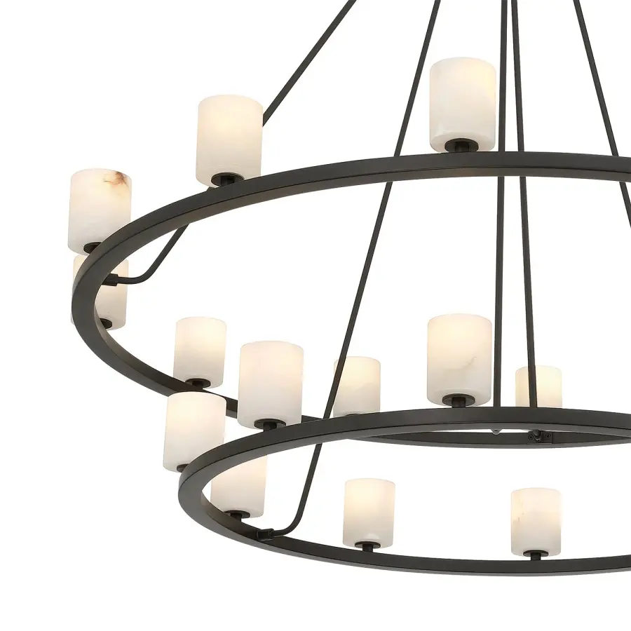 Statement-Making Industrial Modern Chandelier with Flexible Design - Image 13