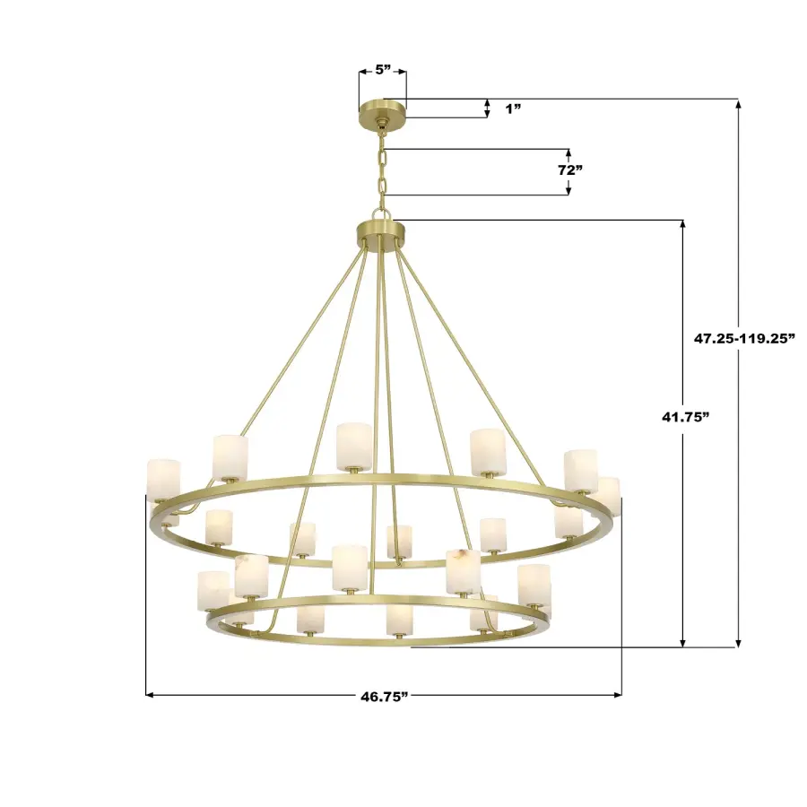 Statement-Making Industrial Modern Chandelier with Flexible Design - Image 7