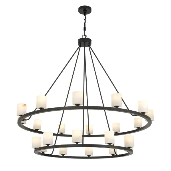 Statement-Making Industrial Modern Chandelier with Flexible Design - Image 9