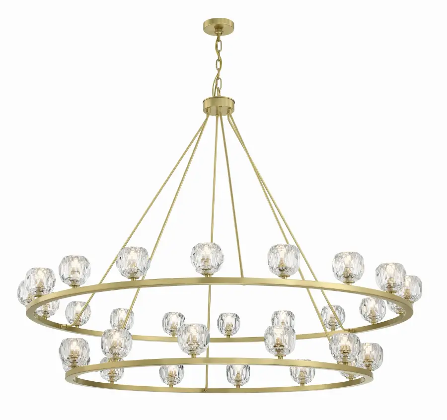 Statement-Making 60" Linear Chandelier with Industrial-Modern Elegance - Image 1