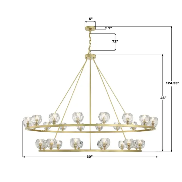Statement-Making 60" Linear Chandelier with Industrial-Modern Elegance - Image 12