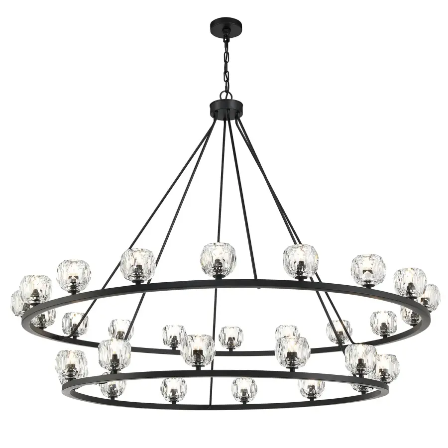Statement-Making 60" Linear Chandelier with Industrial-Modern Elegance - Image 14
