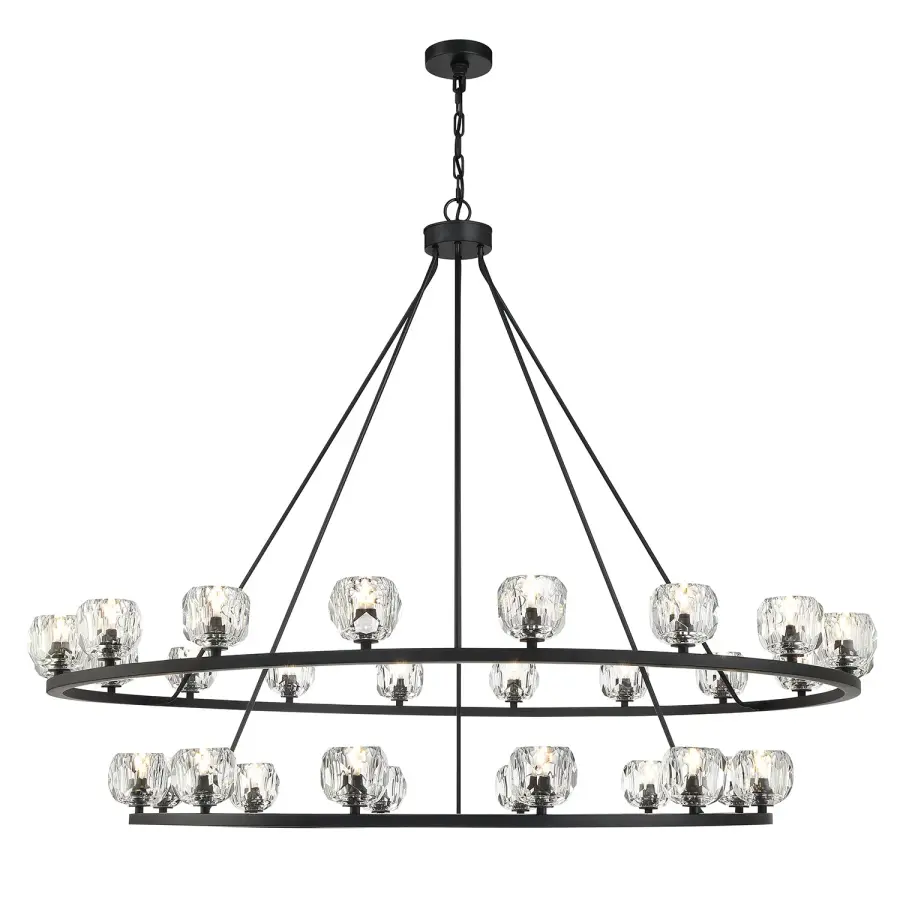 Statement-Making 60" Linear Chandelier with Industrial-Modern Elegance - Image 16