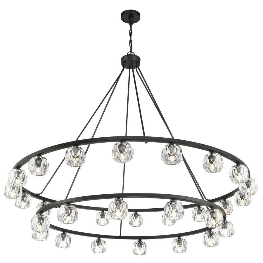 Statement-Making 60" Linear Chandelier with Industrial-Modern Elegance - Image 20